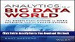 [Download] Analytics in a Big Data World: The Essential Guide to Data Science and its Applications