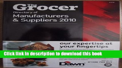 [PDF] The Grocer: Directory of Manufactures   Suppliers 2010 E-Book Free