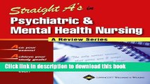 [Download] Straight A s in Psychiatric and Mental Health Nursing Hardcover Online