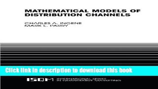 [PDF] Mathematical Models of Distribution Channels (International Series in Quantitative