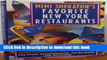[Popular] Mimi Sheraton s Favorite New York Restaurants Hardcover OnlineCollection