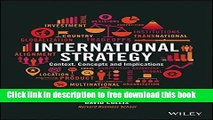[Download] International Strategy: Context, Concepts and Implications Paperback Free