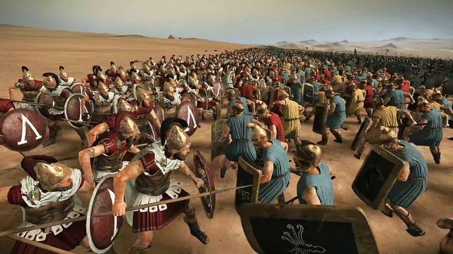 10,000 Spartans vs 40,000 Persians Rome 2 Total War