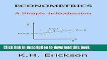 [Popular] Econometrics: A Simple Introduction Hardcover OnlineCollection