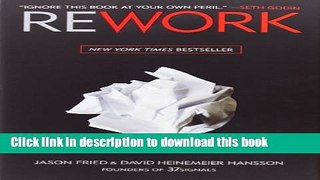 [Popular] Rework Hardcover Free