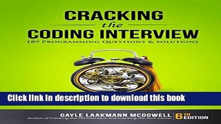 [Popular] Cracking the Coding Interview: 189 Programming Questions and Solutions Paperback
