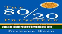 [Popular] The 80/20 Principle: The Secret to Achieving More with Less Hardcover Free