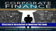 [Popular] Corporate Finance, Third Canadian Edition (3rd Edition) Kindle Free