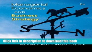 [Popular] Managerial Economics   Business Strategy Paperback OnlineCollection