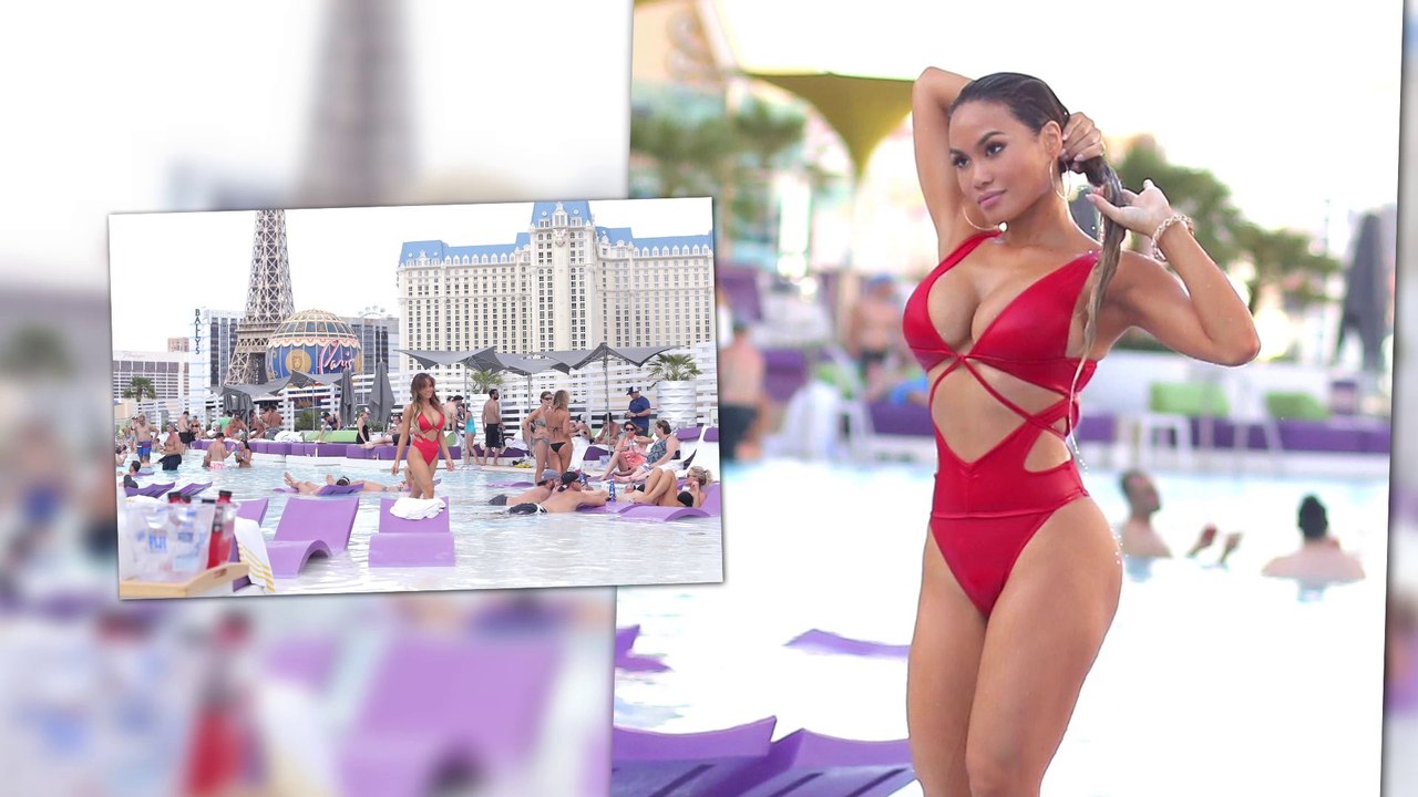 Daphne Joy Brings the Heat to Vegas Pool Party