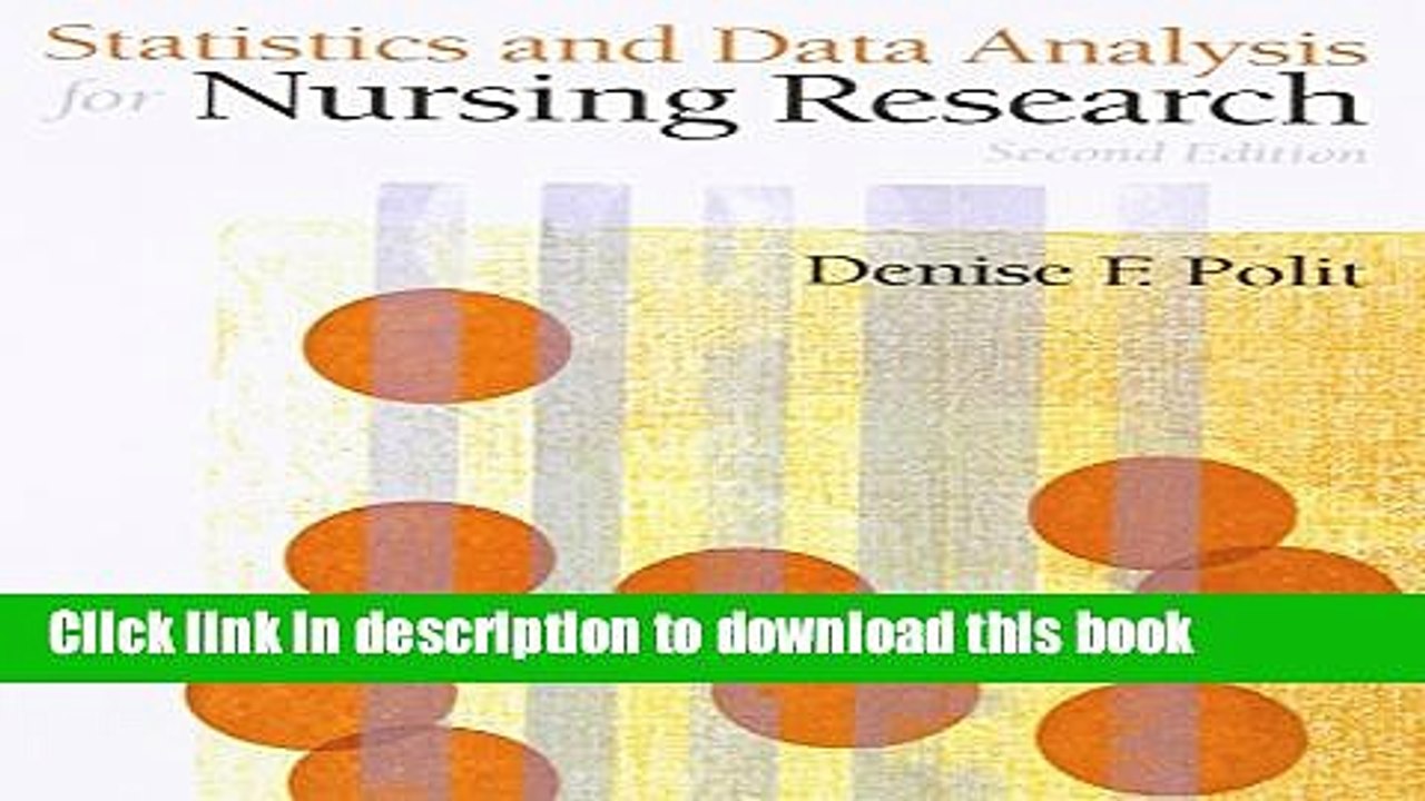 [Download] Statistics and Data Analysis for Nursing Research (2nd Edition) Paperback Collection