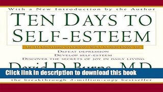 [Popular] Ten Days to Self-Esteem Paperback OnlineCollection