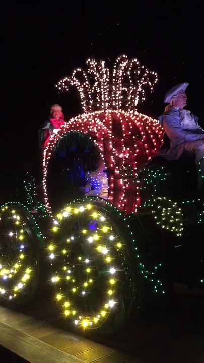 Cinderella At The Main Street Electrical Parade At Walt Disney World