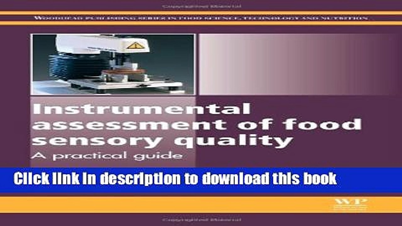[PDF] Instrumental Assessment of Food Sensory Quality: A Practical Guide (Woodhead Publishing