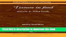 Download Texture in Food: Solid Foods (Woodhead Publishing Series in Food Science, Technology and