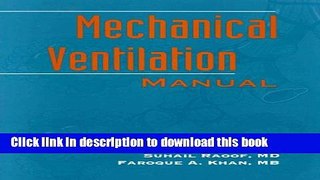 [Download] Mechanical Ventilation Manual Kindle Online