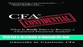 [Download] CFA Confidential: What It Really Takes to Become a Chartered Financial Analyst
