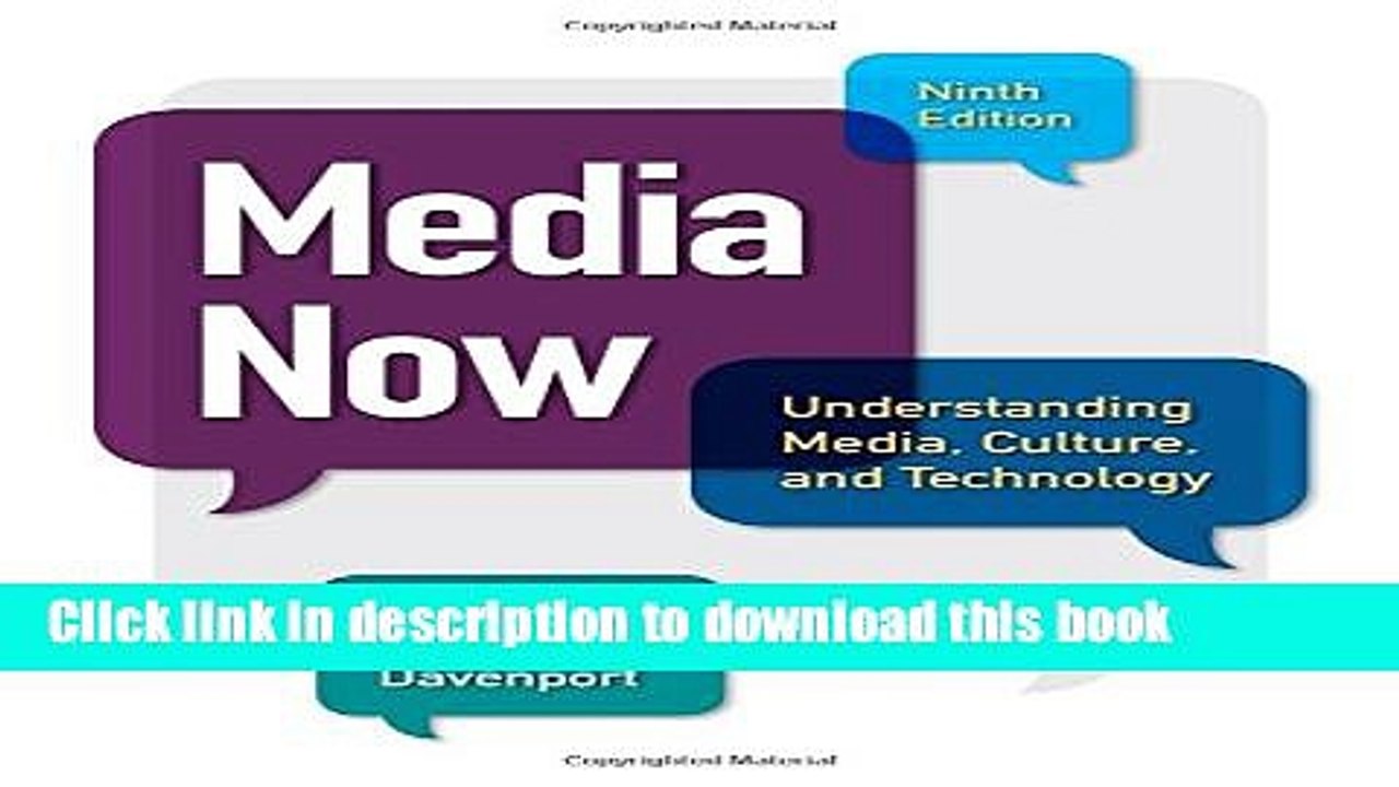 [PDF] Media Now: Understanding Media, Culture, and Technology E-Book Free