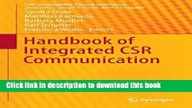 [PDF] Handbook of Integrated CSR Communication (CSR, Sustainability, Ethics   Governance) Book