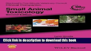 [Download] Blackwell s Five-Minute Veterinary Consult Clinical Companion: Small Animal Toxicology
