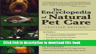 [Download] The Encyclopedia of Natural Pet Care Paperback Collection