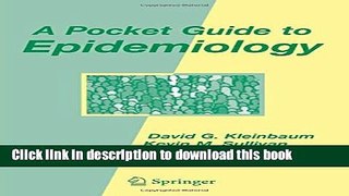 [Download] A Pocket Guide to Epidemiology Hardcover Free