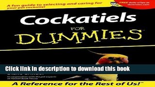 [Download] Cockatiels For Dummies Hardcover Online