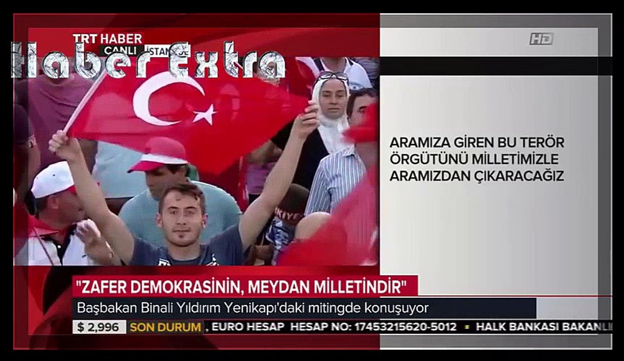 Erdoğan, Emre Belözoğlu  ve Fatih Terim'i Böyle Karşıladı / Yenikapı Demokrasi ve Şehitler Mitingi