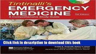 [Download] Tintinalli s Emergency Medicine: A Comprehensive Study Guide, Seventh Edition Paperback