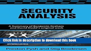 [Download] Security Analysis: 100 Page Summary Paperback Collection