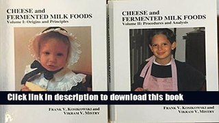 [Download] Cheese   Fermented Milk Foods (2 volume set) Hardcover Collection