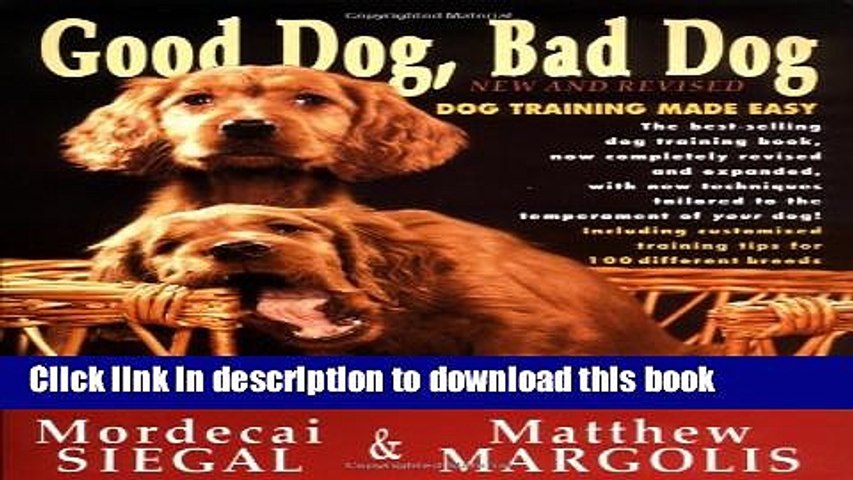 good dog bad dog book
