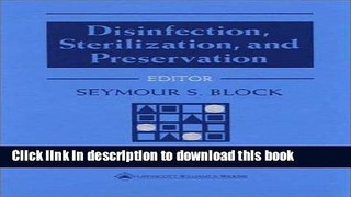 [Download] Disinfection, Sterilization, and Preservation Hardcover Free