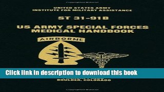 [Download] U.S. Army Special Forces Medical Handbook Paperback Online