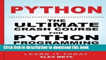 Download Python: The Ultimate Crash Course for Python Programming Book Free