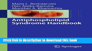 [Download] Antiphospholipid Syndrome Handbook Hardcover Collection