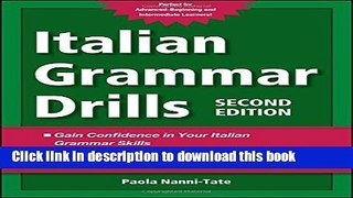 [Fresh] Italian Grammar Drills Online Books