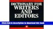 [Fresh] Dictionary for Writers and Editors, The Penguin (Dictionary, Penguin) Online Ebook