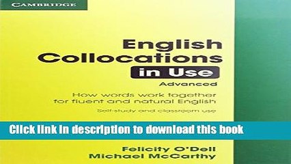 [Download] English Collocations in Use: Advanced [PDF] Free