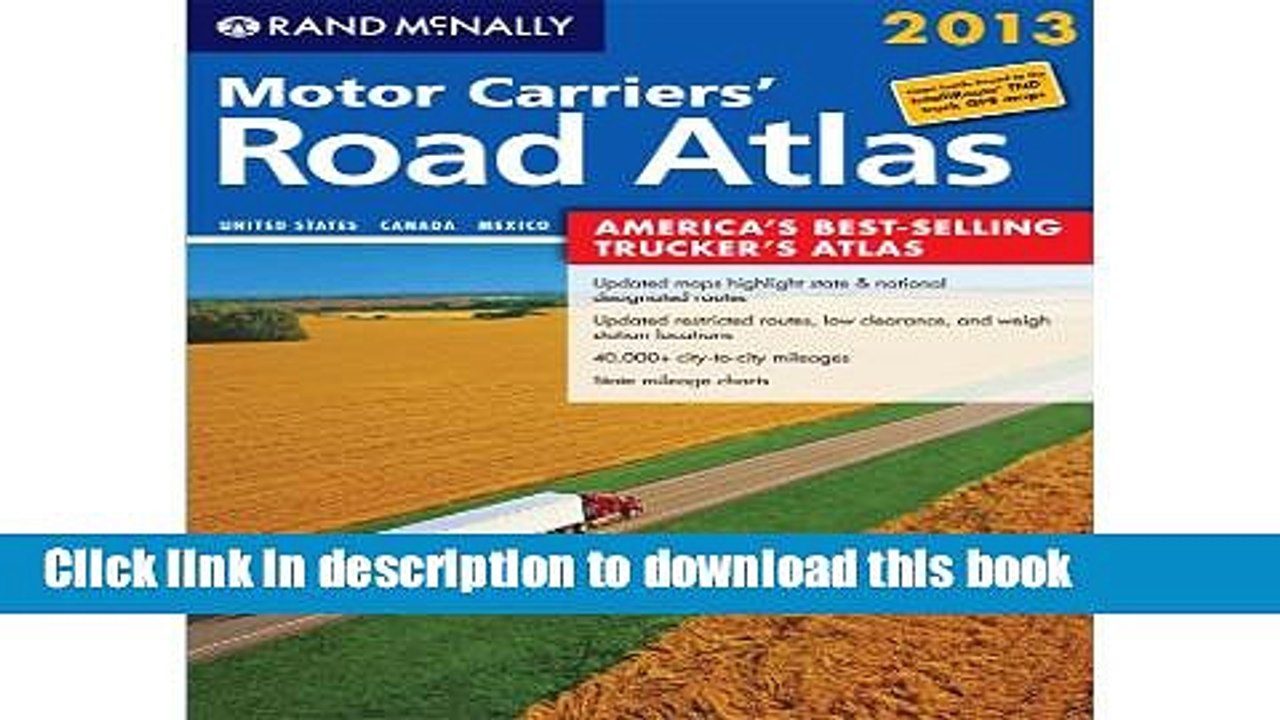 [Download] Motor Carriers  Road Atlas (Rand Mcnally Motor Carriers  Road Atlas) Book Free