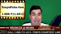 Chicago Bears vs. Denver Broncos Free Pick Prediction NFL Pro Football Odds Preview 8-11-2016
