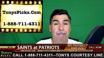 New England Patriots vs. New Orleans Saints Free Pick Prediction NFL Pro Football Odds Preview 8-11-2016
