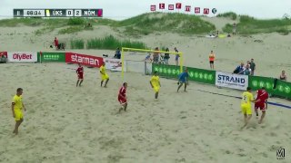 Estonian beach soccer player scores golazo & Does crazy Pokemon celebration
