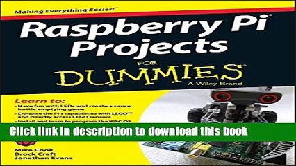 Download Raspberry Pi Projects For Dummies Book Free