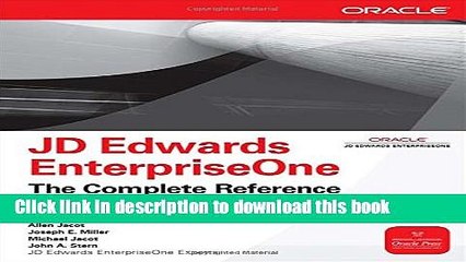 [Download] JD Edwards EnterpriseOne, The Complete Reference Paperback Collection