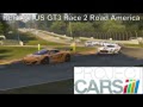Project Cars Career REPLAY | US GT3 Championship Round 3 Race 2 | McLaren MP4 12C GT3 Road America