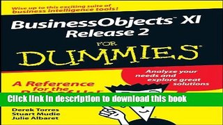 [Download] BusinessObjects XI Release 2 For Dummies Paperback Collection