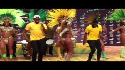 JO 2016. Quand Bolt fait le show avec des danseuses
