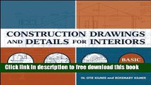 [Download] Construction Drawings and Details for Interiors: Basic Skills Hardcover Free