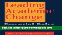 [Popular] Leading Academic Change : Essential Roles for Department Chairs Paperback OnlineCollection